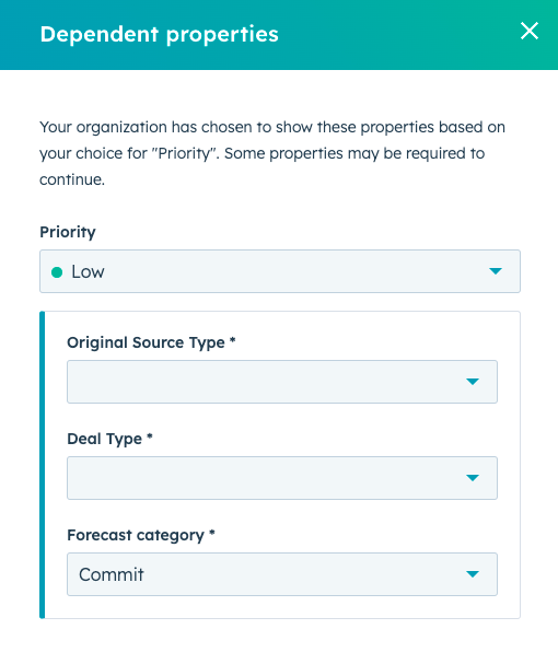 Conditional Property Logic