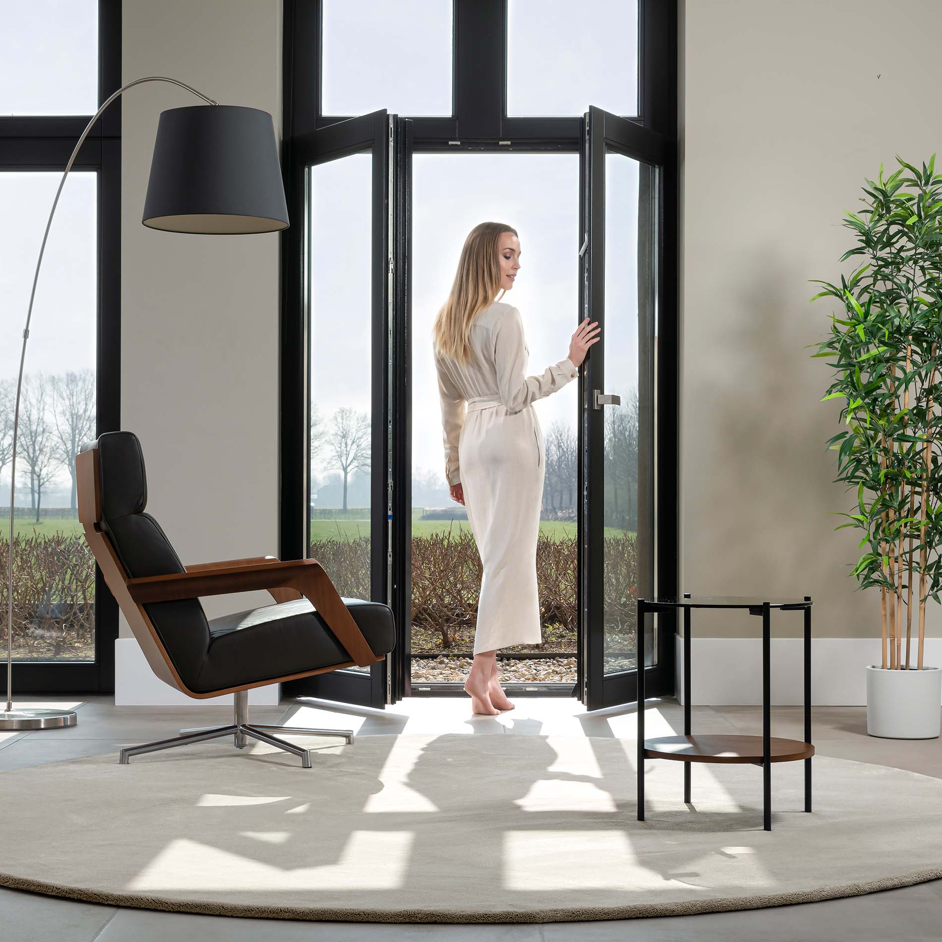 Mattador-Vloerkleed-Beige-Rond
