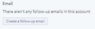 Hubspot follow-up email